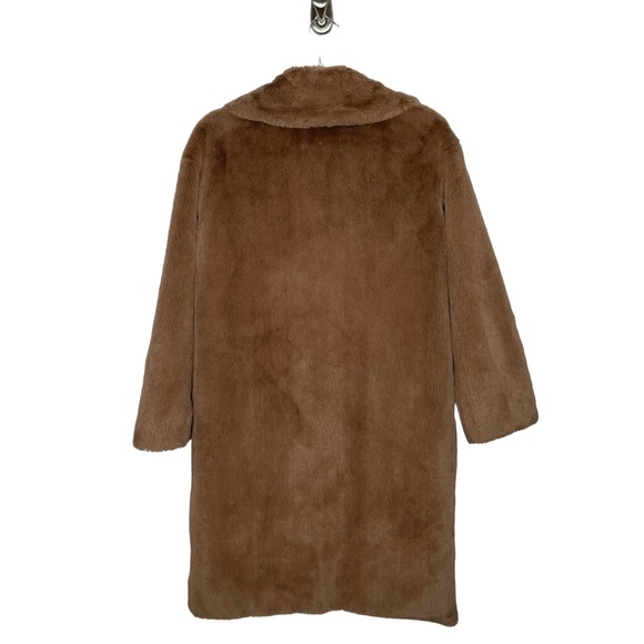 Stand Studio | Camille Cocoon Faux Fur Coat Tan 34/US 2 - Picture 15 of 16